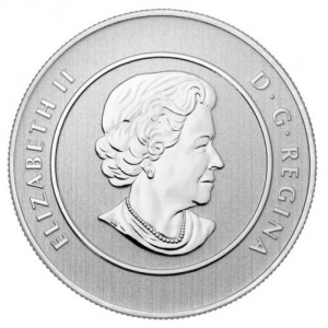 Аверс монеты Канада, 20 долларов, 2016, Тираннозавр
