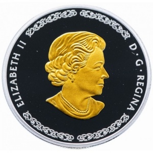 Аверс монеты Канада, 20 долларов, 2019, Скандинавские боги - Один