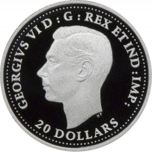 Аверс монеты Канада, 20 долларов, 2019, Фронт Второй мировой войны - Битва на Шельде