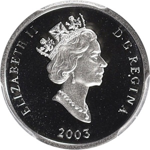 Аверс монеты Канада, 30 долларов, 2003, Дикая природа Канады - Морж