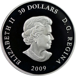 Аверс монеты Канада, 30 долларов, 2009, Международный год астрономии