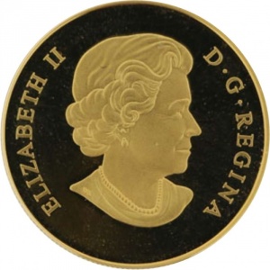 Аверс монеты Канада, 50 долларов, 2012, 60 лет правлению Королевы Елизаветы II
