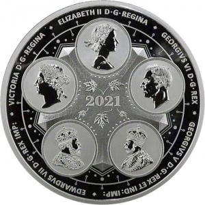 Аверс монеты Канада, 50 долларов, 2021, 100 лет Конфедерации - Развивающаяся страна