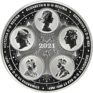 Аверс монеты Канада, 50 долларов, 2021, 100 лет Конфедерации - Совершеннолетие