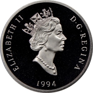 Аверс монеты Канада, 75 долларов, 1994, Калан