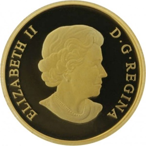 Аверс монеты Канада, 75 долларов, 2010, Кленовый лист, четыре сезона - Осень