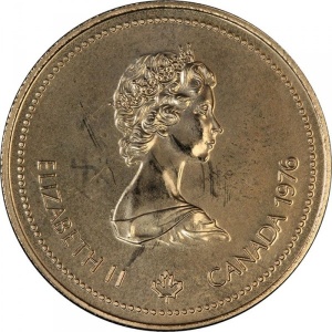 Аверс монеты Канада, 100 долларов, 1976