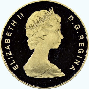 Аверс монеты Канада, 100 долларов, 1986, Международный год мира