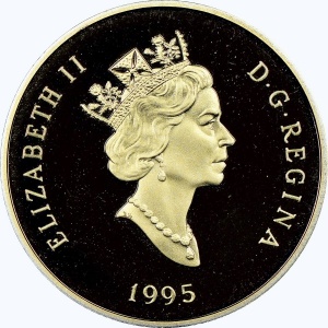 Аверс монеты Канада, 100 долларов, 1995, Луисбург