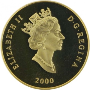 Аверс монеты Канада, 100 долларов, 2000, Экспедиция Франклина