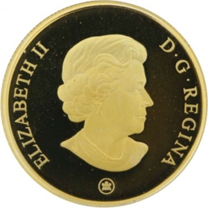 Аверс монеты Канада, 100 долларов, 2008, Река Фрейзер