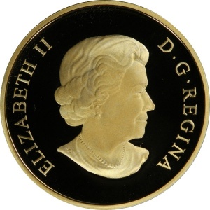 Аверс монеты Канада, 100 долларов, 2010, 400 лет открытию Гудзонова залива