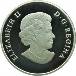 Аверс монеты Канада, 100 долларов, 2014, Гризли
