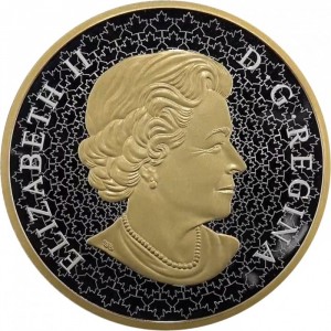 Аверс монеты Канада, 100 долларов, 2018, Хранители парламента - Лев