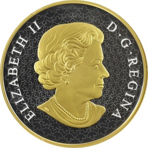Аверс монеты Канада, 100 долларов, 2018, Хранители парламента - Бобр