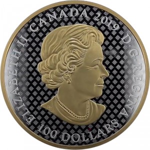 Аверс монеты Канада, 100 долларов, 2019, Большая печать провинций Канады