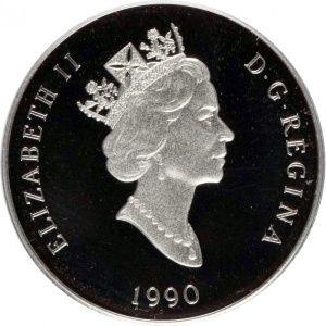 Аверс монеты Канада, 150 долларов, 1990, Дикая природа Канады - Полярный медведь