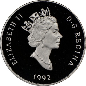 Аверс монеты Канада, 150 долларов, 1992, Пума