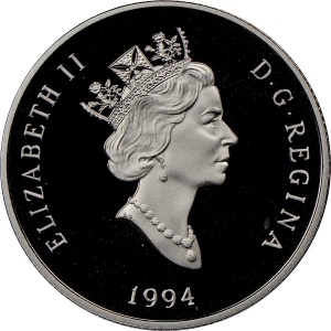 Аверс монеты Канада, 150 долларов, 1994, Калан