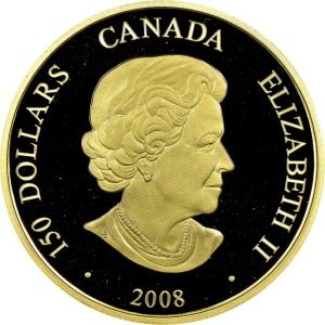 Аверс монеты Канада, 150 долларов, 2008, Китайский гороскоп - год крысы