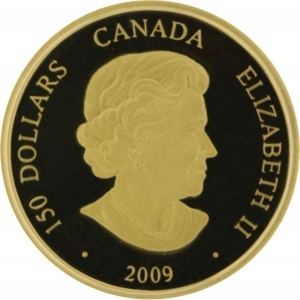 Аверс монеты Канада, 150 долларов, 2009, Китайский гороскоп - год быка