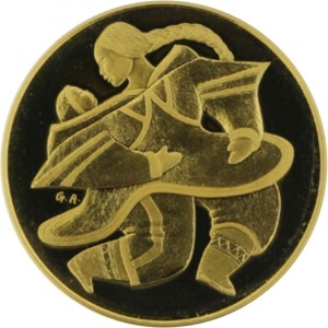 Реверс монеты Канада, 200 долларов, 2000, Мать и дитя