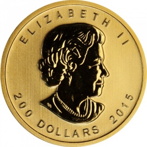 Аверс монеты Канада, 200 долларов, 2015, Зов дикой природы - Рычащая пума