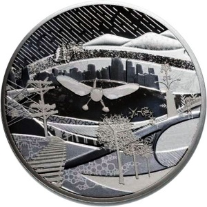 Реверс монеты Канада, 250 долларов, 2009, XXI зимние Олимпийские Игры, Ванкувер 2010 - Современная Канада