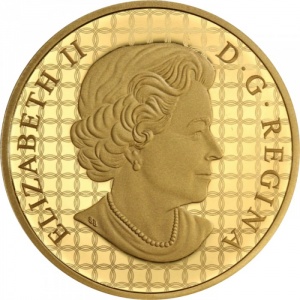 Аверс монеты Канада, 250 долларов, 2014, Великая Тихоокеанская железная дорога