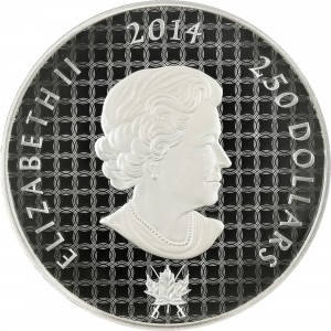 Аверс монеты Канада, 250 долларов, 2014, 200-летие сражения при Ландис-Лейн