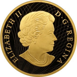 Аверс монеты Канада, 250 долларов, 2016, Кленовый калейдоскоп цветов