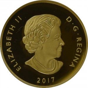 Аверс монеты Канада, 250 долларов, 2017, Празднование блеска Канады
