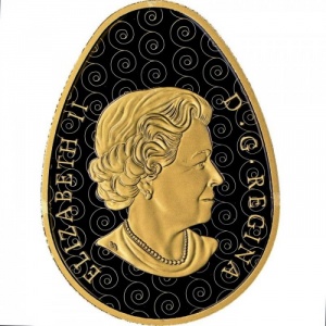 Аверс монеты Канада, 250 долларов, 2019, Традиционная украинская писанка