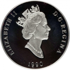 Аверс монеты Канада, 300 долларов, 1990, Полярный медведь
