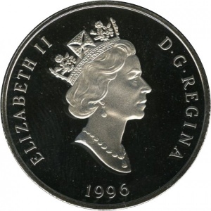 Аверс монеты Канада, 300 долларов, 1996, Дикая природа Канады - Сокол
