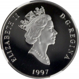 Аверс монеты Канада, 300 долларов, 1997, Дикая природа Канады - Бизон
