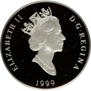 Аверс монеты Канада, 300 долларов, 1999, Дикая природа Канады - Мускусный бык