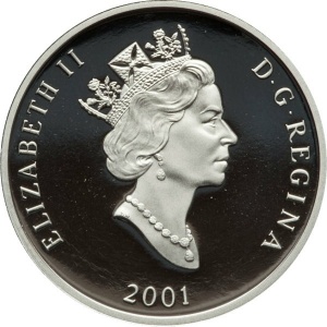 Аверс монеты Канада, 300 долларов, 2001, Дикая природа Канады - Каменушка