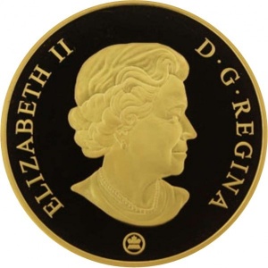 Аверс монеты Канада, 300 долларов, 2008, Гербы провинций Канады - Альберта
