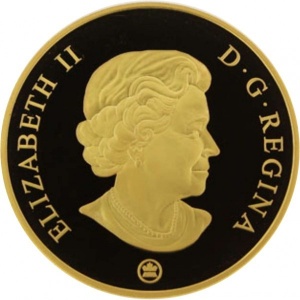 Аверс монеты Канада, 300 долларов, 2009, Гербы провинций Канады - Юкон