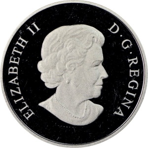Аверс монеты Канада, 300 долларов, 2009, Степной зубр