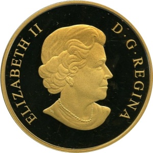 Аверс монеты Канада, 300 долларов, 2010, Гербы провинций Канады - Нью-Брунсвик