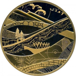 Реверс монеты Канада, 500 долларов, 2010, XXI зимние Олимпийские Игры, Ванкувер 2010
