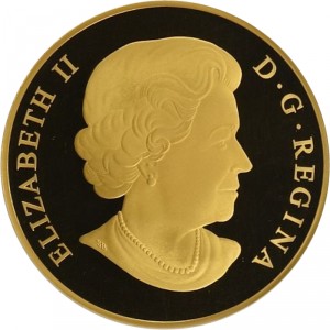 Аверс монеты Канада, 500 долларов, 2012, Кленовый лист навсегда