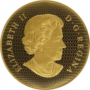 Аверс монеты Канада, 500 долларов, 2017, Кленовый лист