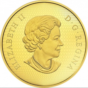Аверс монеты Канада, 500 долларов, 2018, Кленовый лист