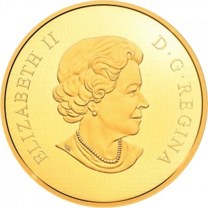 Аверс монеты Канада, 500 долларов, 2018, Виргинский филин