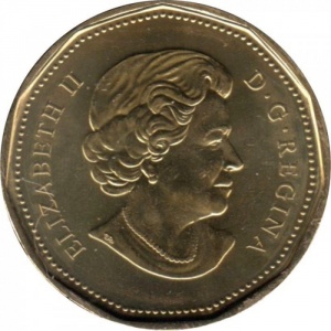 Аверс монеты Канада, 1 доллар, 2011, 1 доллар