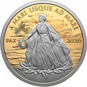 Реверс монеты Канада, 200 долларов, 2026, Мирный доллар