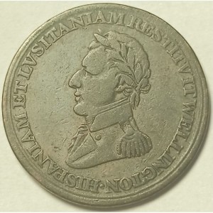 Аверс монеты Канада, ½ пенни, 1812, Hispaniam Et Lvsitaniam Restitvt Wellington /&c · &c · &c/